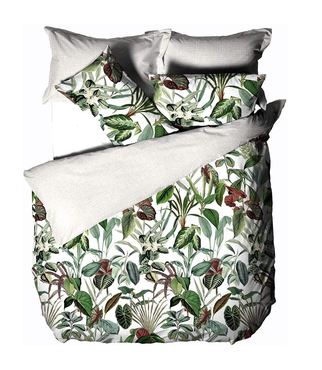 Linen House - Parure de lit WONDERPLANT (Multicolore) - UTRV1840