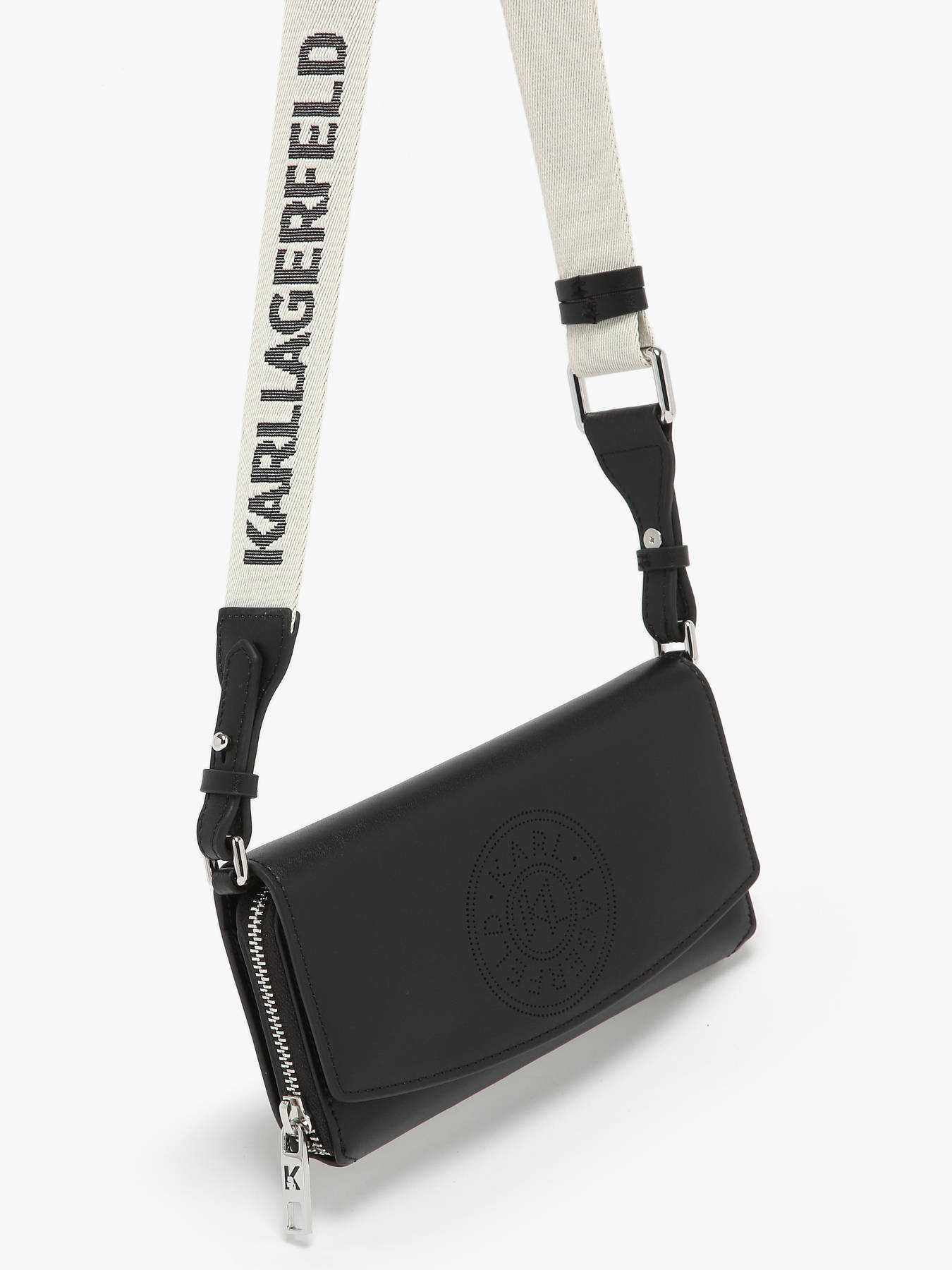 Sac bandoulire K/Circle cuir KARL LAGERFELD