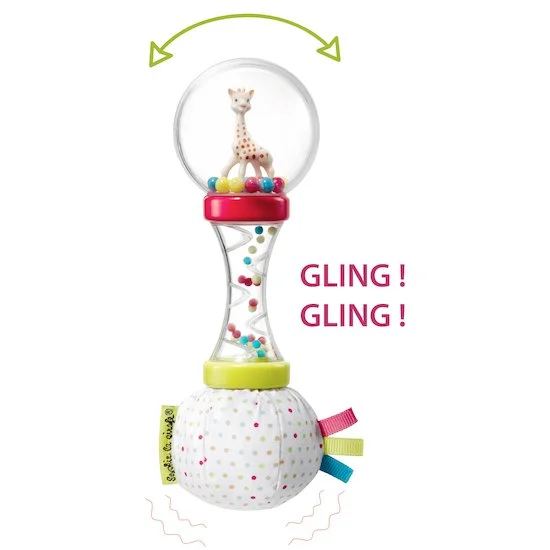Hochet double matière soft maracas   de               Sophie La Girafe®