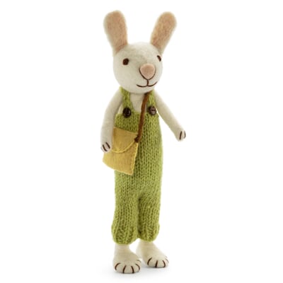 Osterhase Filz groß, Latzhose