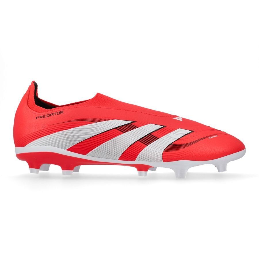 adidas Predator League Laceless FG/AG Pure Victory - Lucid Red/Blanc/Noir