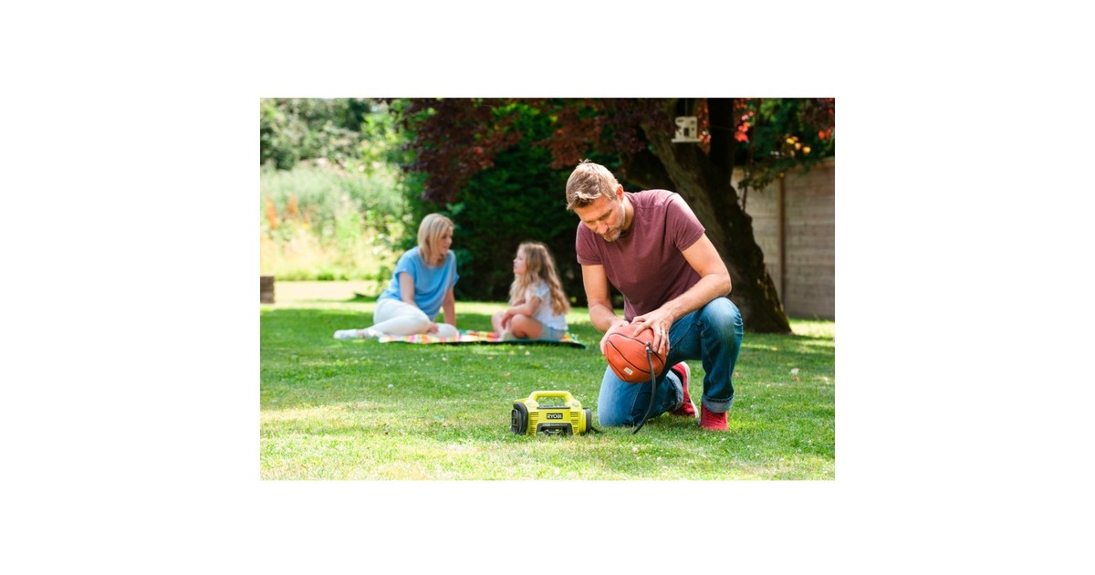 RyobiAccu-compressor R18I-0 luchtpomp  (Groen/zwart, Accu en oplader niet inbegrepen)