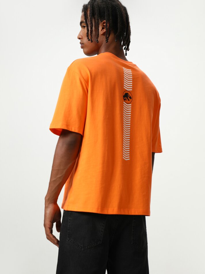 Camiseta estampada Universal Junassic Park - Laranja