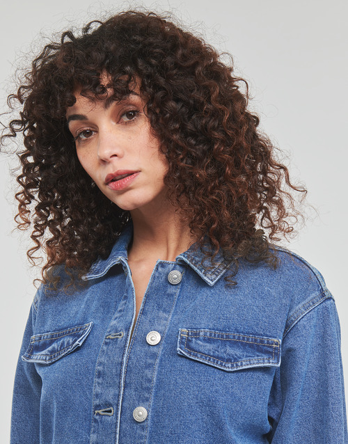 Pieces - PCTESSIE LS DNM JACKET MB873 - Bleu