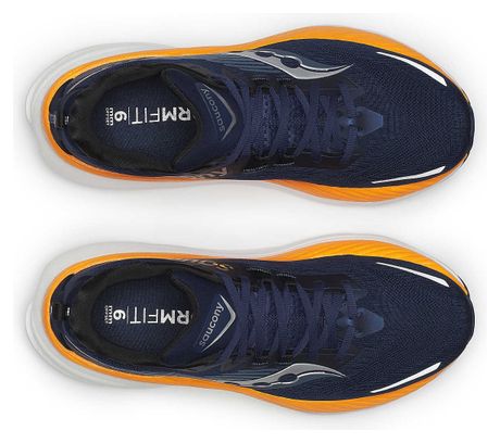 Chaussures Running Saucony Hurricane 24 Bleu/Orange Homme