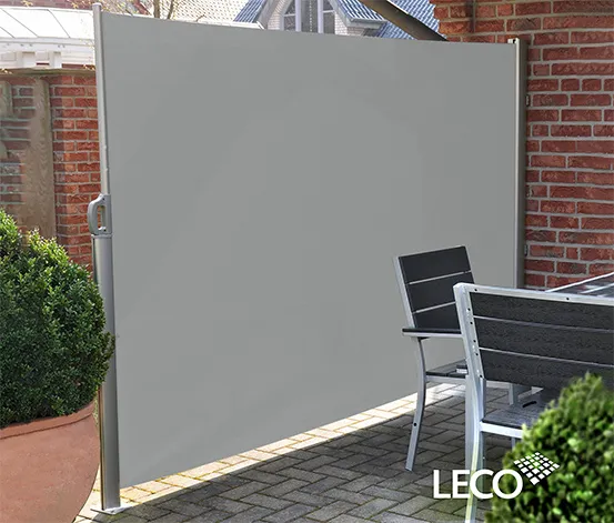 Leco Seitenmarkise 180 x 300 cm, hellgrau