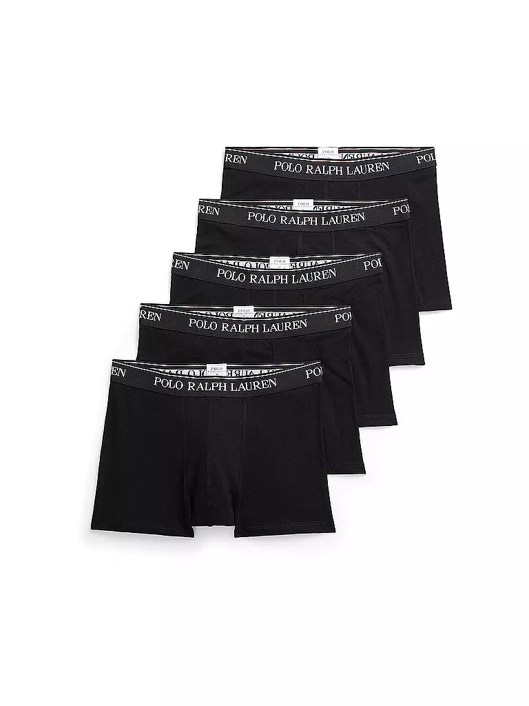 POLO RALPH LAUREN Pants 5-er Pkg gemustert schwarz