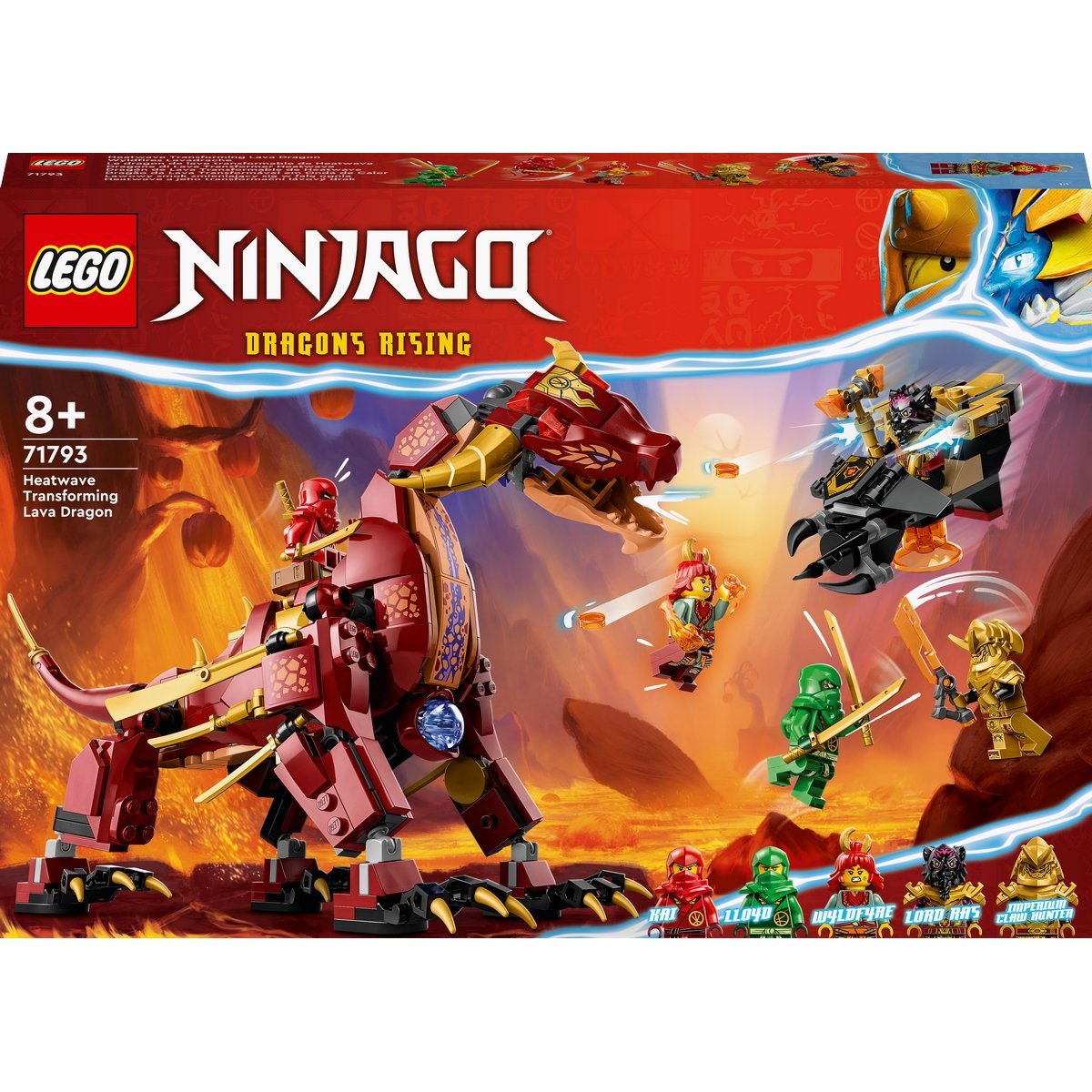 Le dragon de lave transformable de Heatwave LEGO NINJAGO 71793