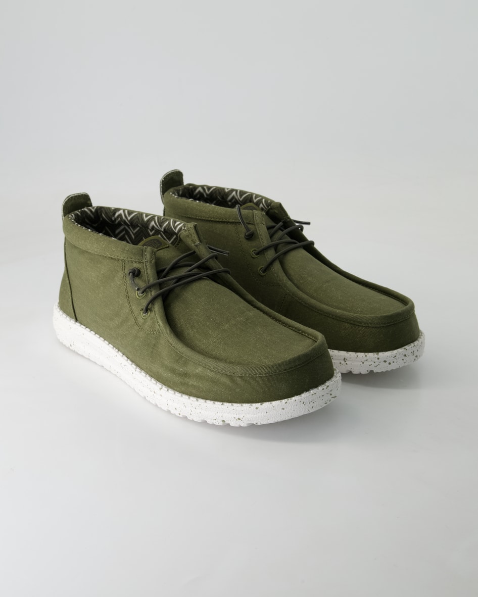 Hey Dude Wally Mid Sneaker in Grün