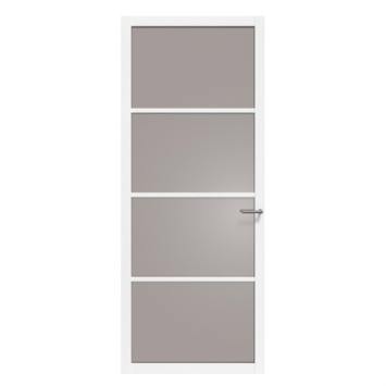 Arne & Bodil binnendeur ABE100 brons glas - wit afgelakt