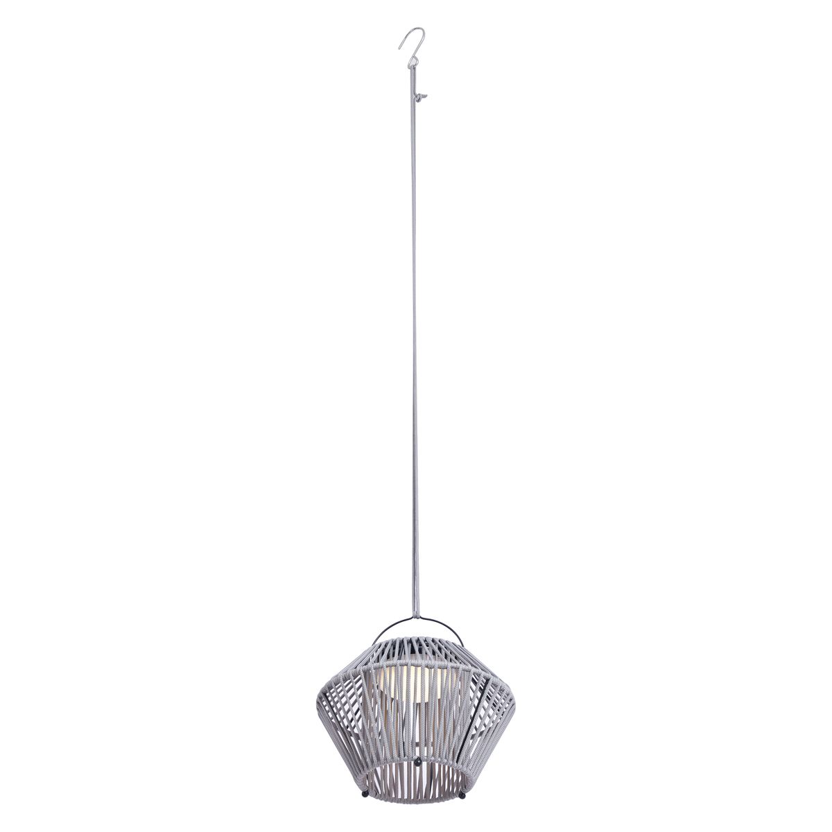 Bohemian tafellamp grijs incl. LED 3-staps dimbaar IP54 solar oplaadbaar - Duco