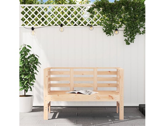 VIDAXL - Banc de jardin 111,5x53x71 cm bois massif de pin