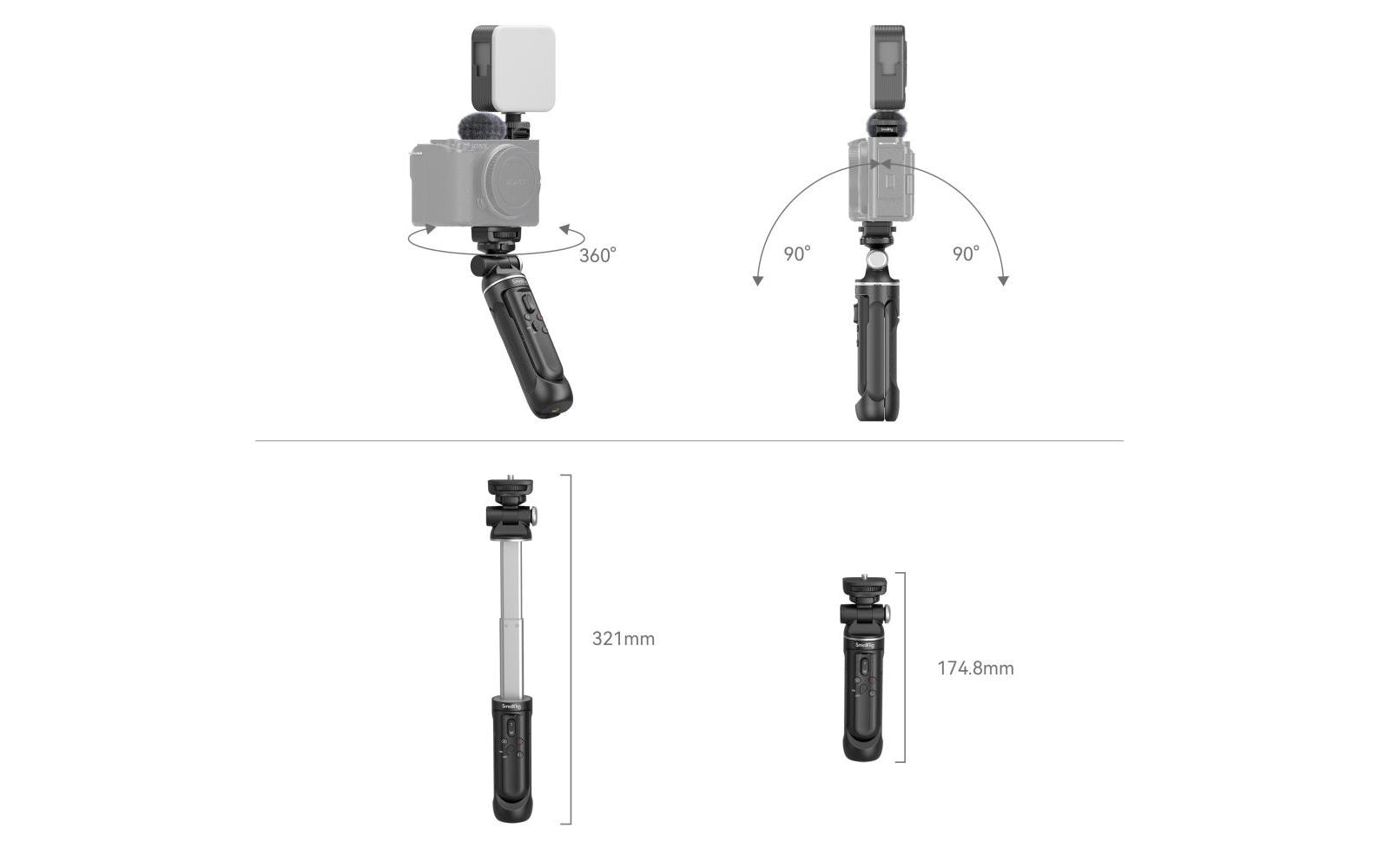 Videostativ Vlogging Tripod Kit<br>Vlogging-Stativ-Kit für Sony ZV-E1 / ZV-E10 / ZV-1 / ZV-1F