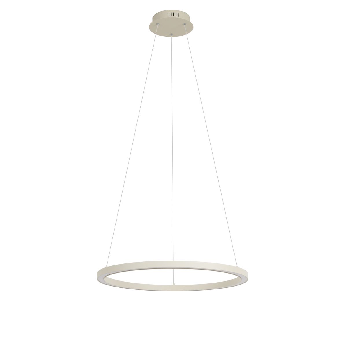 Design hanglamp beige 60cm incl. LED 3-staps dimbaar - Girello