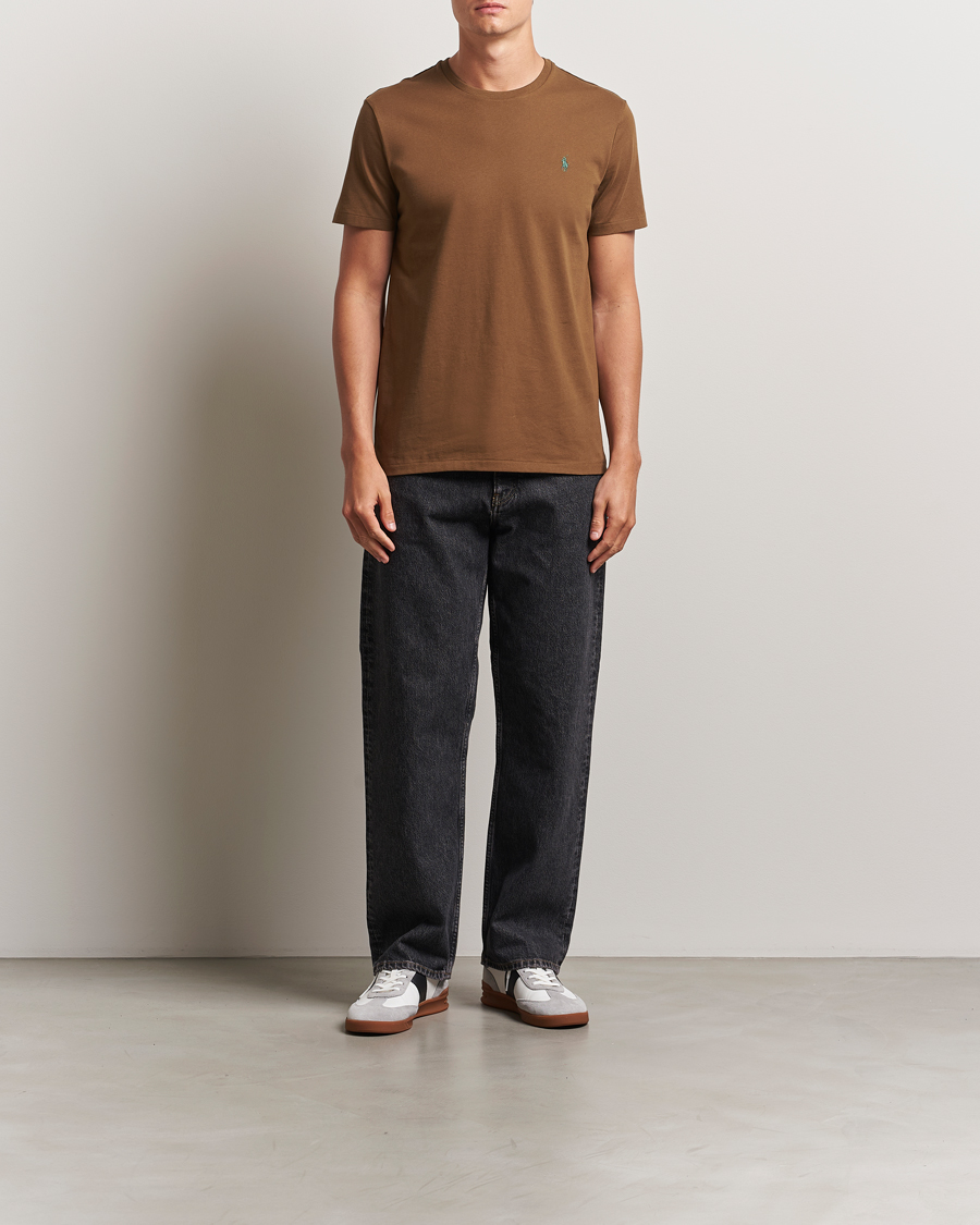 Polo Ralph Lauren Custom Slim Fit Crew Neck T-Shirt Nature Brown