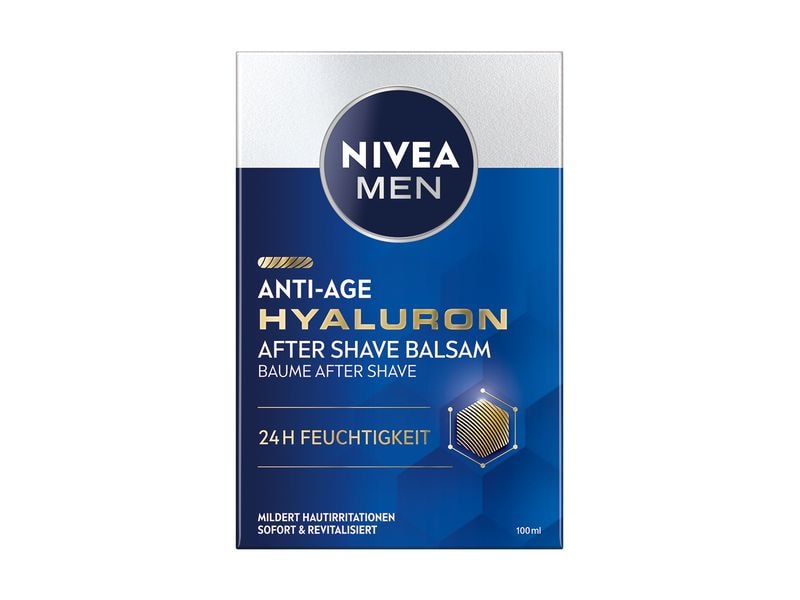 NIVEA MEN After Shave Balsam Anti-Age Hyaluron 100 ml Balsam pflegt die Männerhaut nach der Rasur, und schenkt ihr Frische
