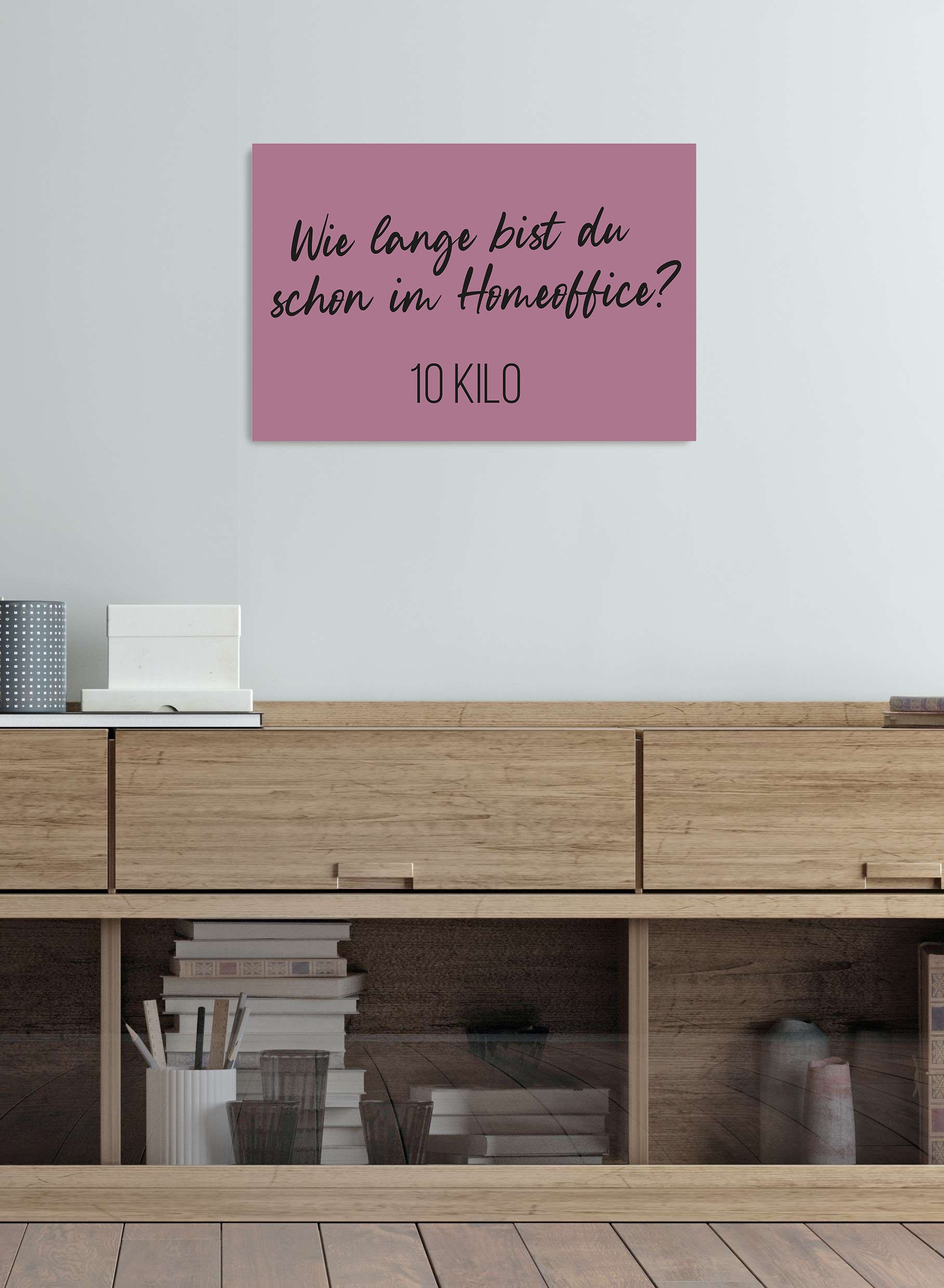 queence Metallbild »Homeoffice« Schriftzug | Sprüche | Sprüche & Texte 1 Stk. tlg. Stahlschild, Blechschild, Sprüche, Texte, witzig