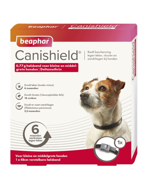 Beaphar Canishield Parasietenband Hond - Anti vlooien en tekenmiddel - per stuk Klein\/Middelgroot