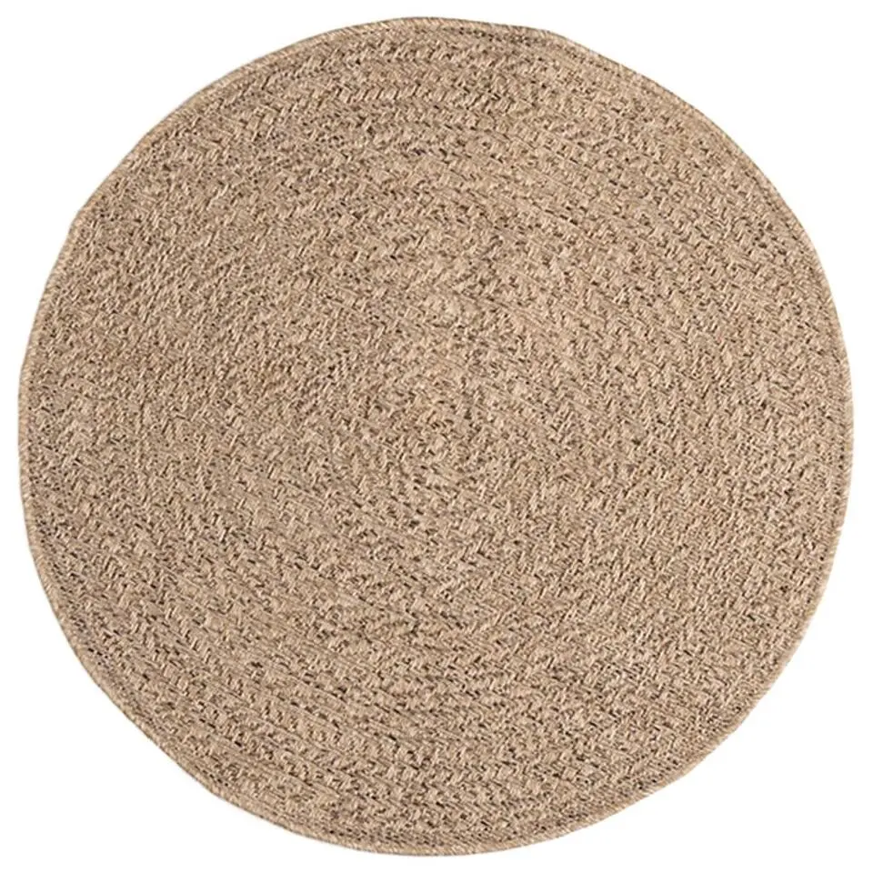 vidaXL - Vloerkleed - Bruin - Polypropyleen - Ø 90 cm