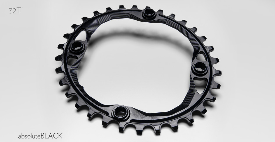 AbsoluteBlack klinge 32t ø104 single oval