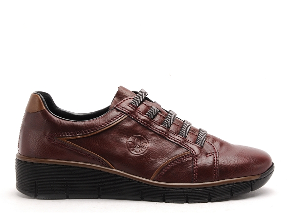 Rieker basses femme tennis femme 53756 bordeaux