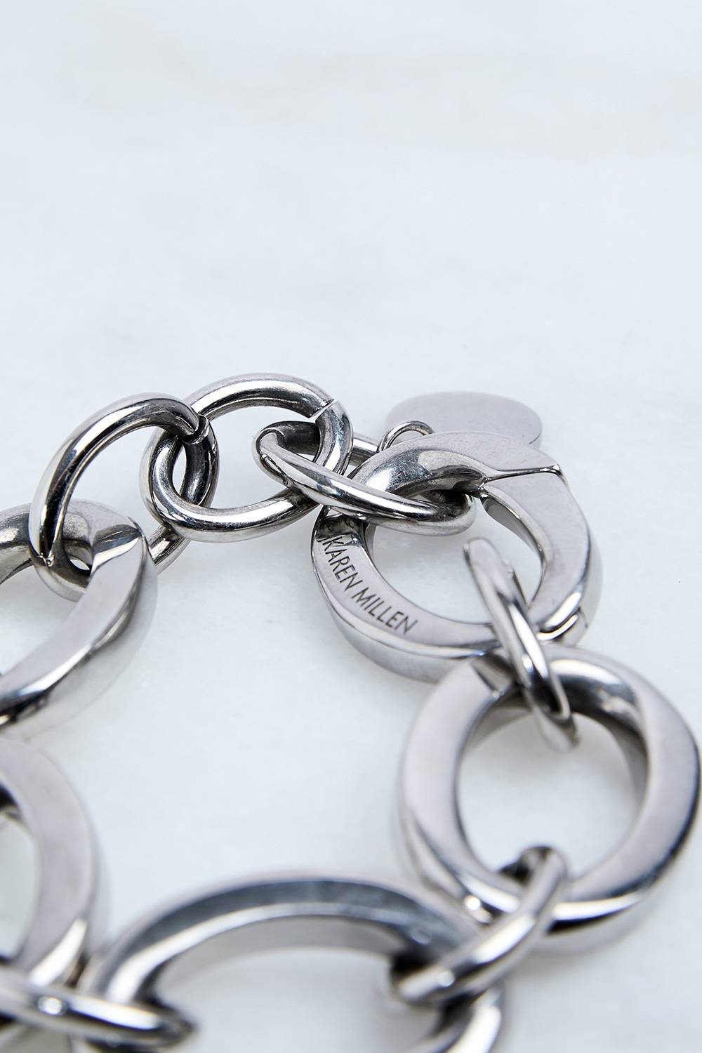 KarenMillen Bracelet chaîne à maillons contourés haut de gamme