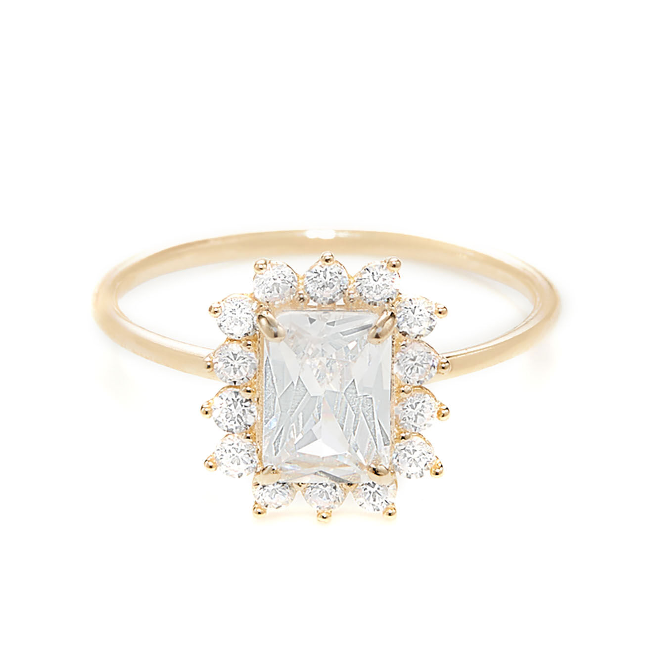 Instant d'Or Bague Rita Zirconium or jaune