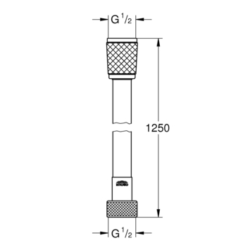Grohe doucheslang VitalioFlex Trend kunststof 125 cm chroom