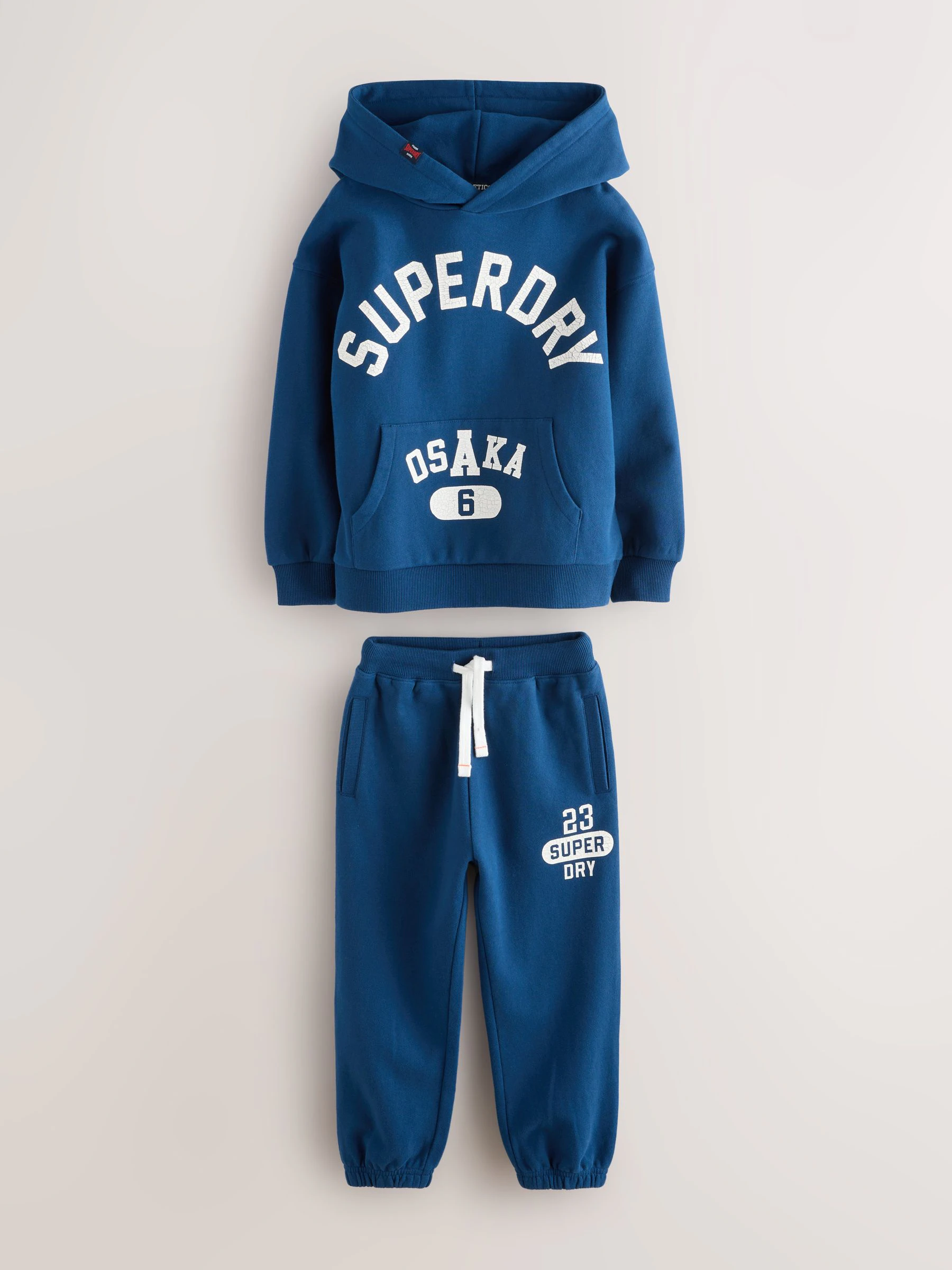 Blauw/wit - Superdry joggingpak