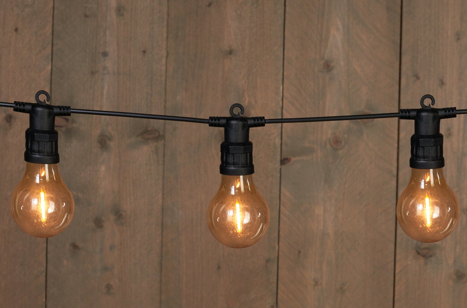 Verlichtingssnoer 10m met 10 LED lampjes goud licht