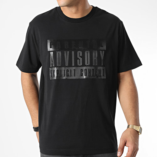 Tee Shirt Oversize Large Carbon Logo Noir