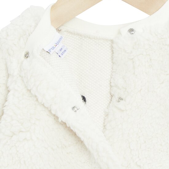 Golden Winter Sweat en fourrure   Ecru Peluche        12 mois   de               P'tit bisou