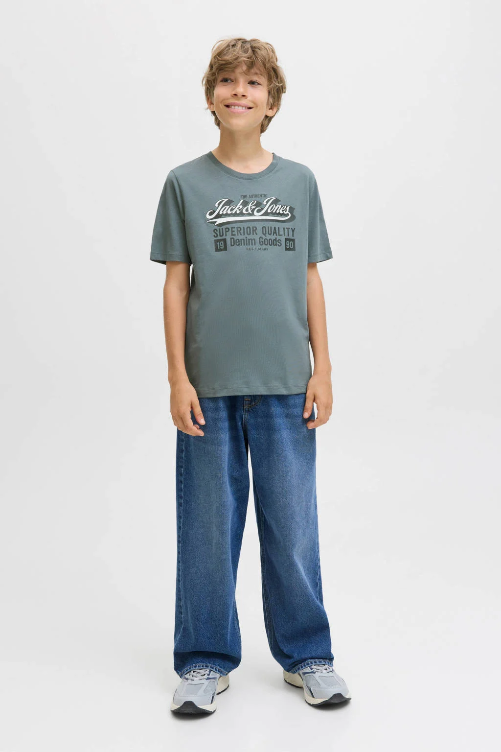 JACK & JONES JUNIOR T-shirt grijsblauw
