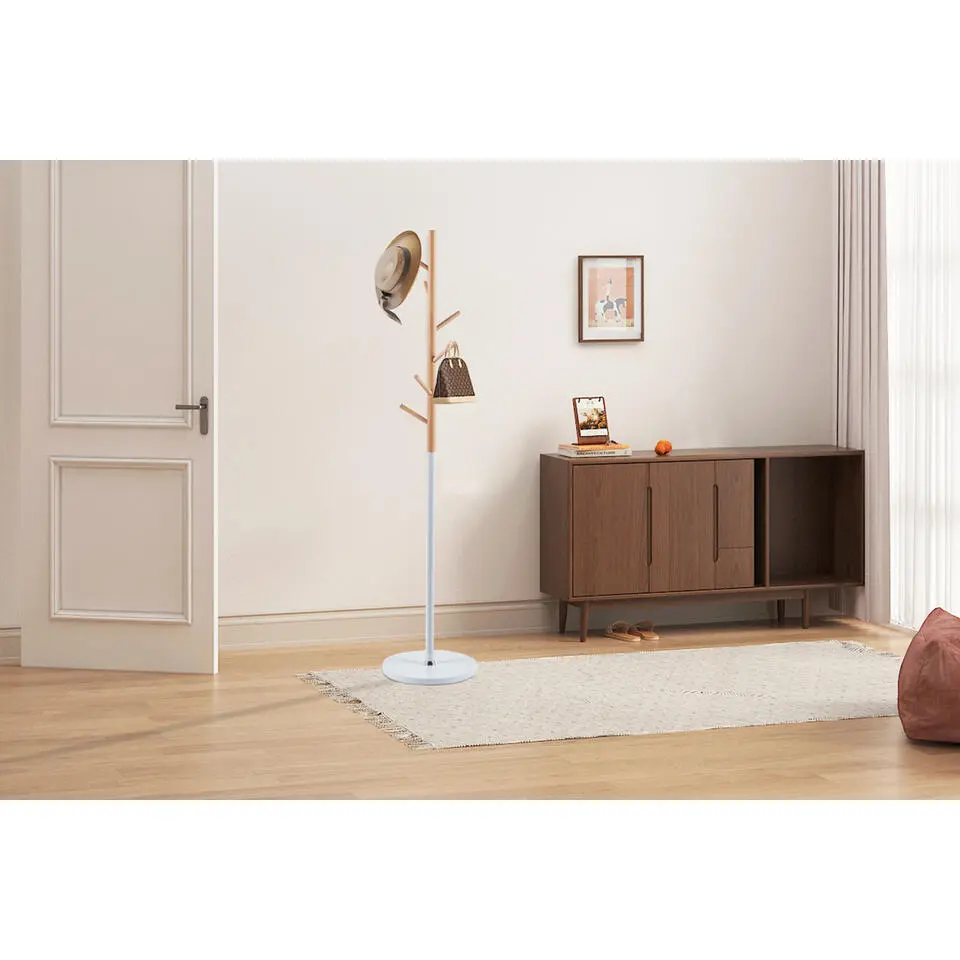 Rousseau Staande kapstok Viola - Ø37 x 172 cm - Beukenhout / Metaal