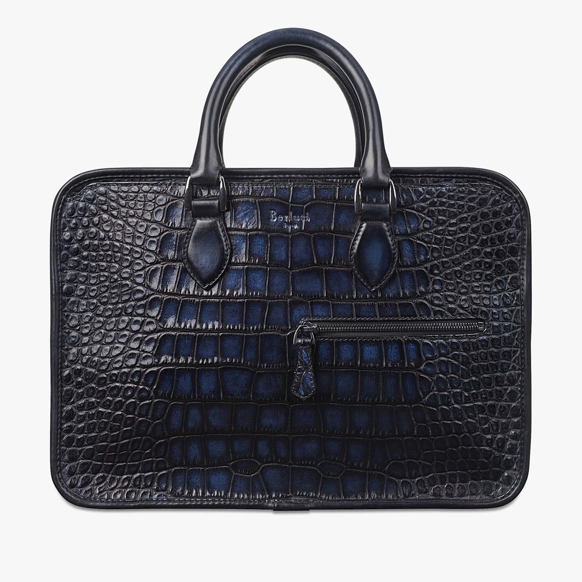 Cartable Un Jour Mini En Cuir d'Alligator