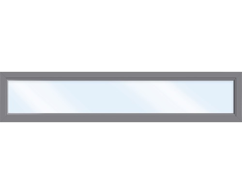 ARON Basic kunststof raam, vast glas, wit/antraciet, 1000x400 mm (niet openend)