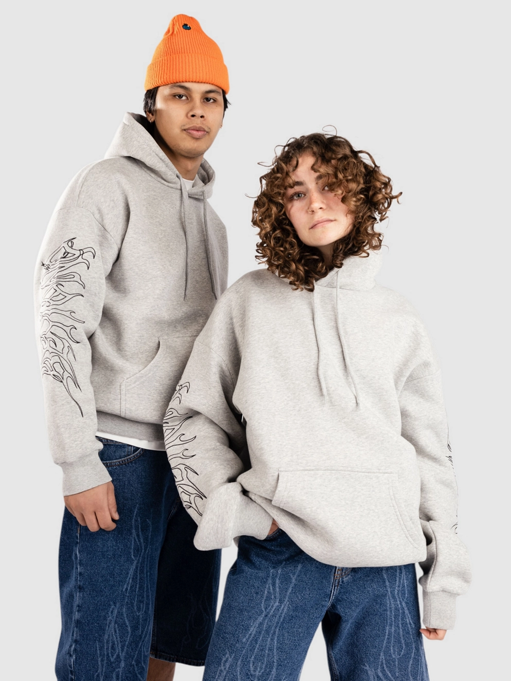 Beyond Medals Sin Hoodie grey melange