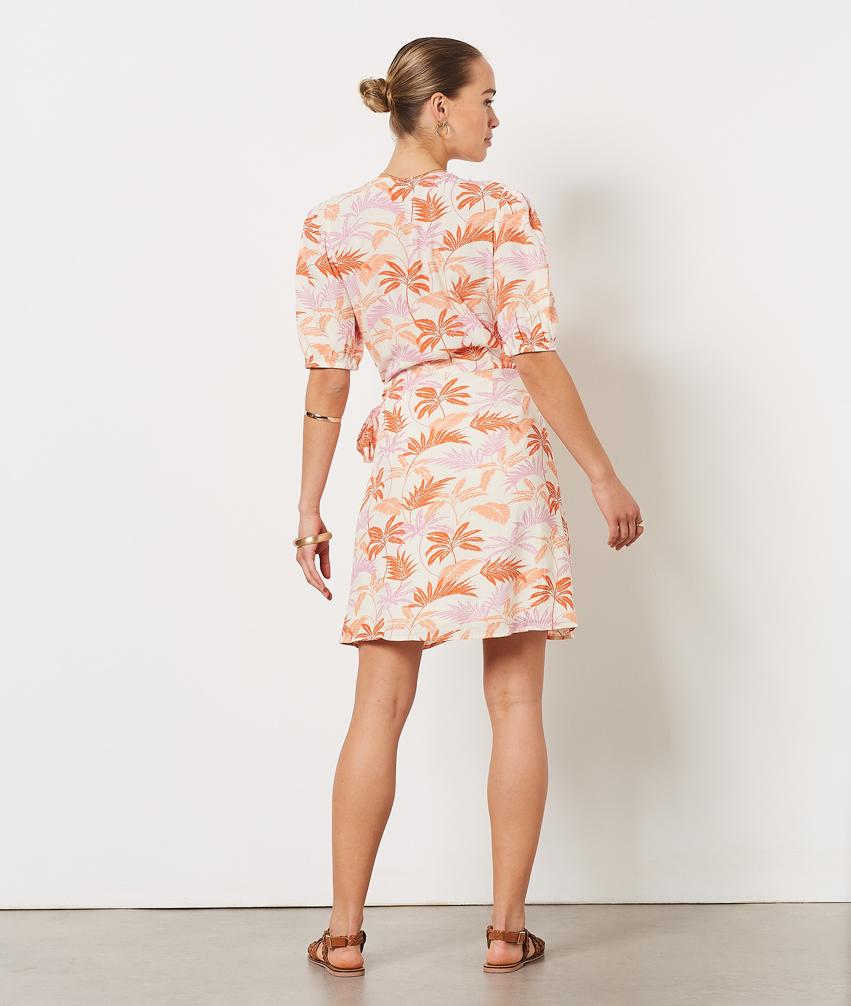 Robe portefeuille imprimée