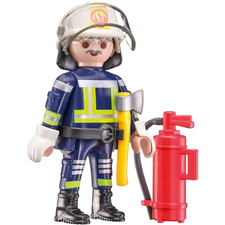Schmidt Spiele KinderPuzzle - Playmobil (+Zusatz) Feuerwehr, 40 Teile, mit Add-on (Original Figur)