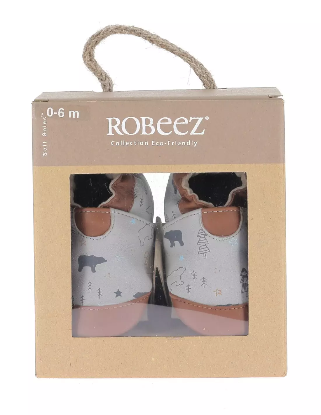 ROBEEZ WINTERING BEAR - Pantoufles & chaussons Grisclaircamel