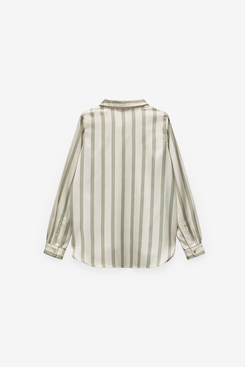 CAMISA FLUIDA COM RISCAS LARGAS