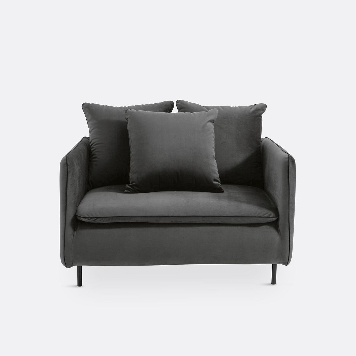 LA REDOUTE INTERIEURS<br>Poltrona XL em fluweel, Ivete