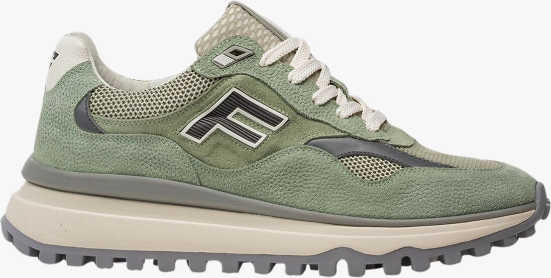 groene floris van bommel lage sneakers sfm-10238 de gripper