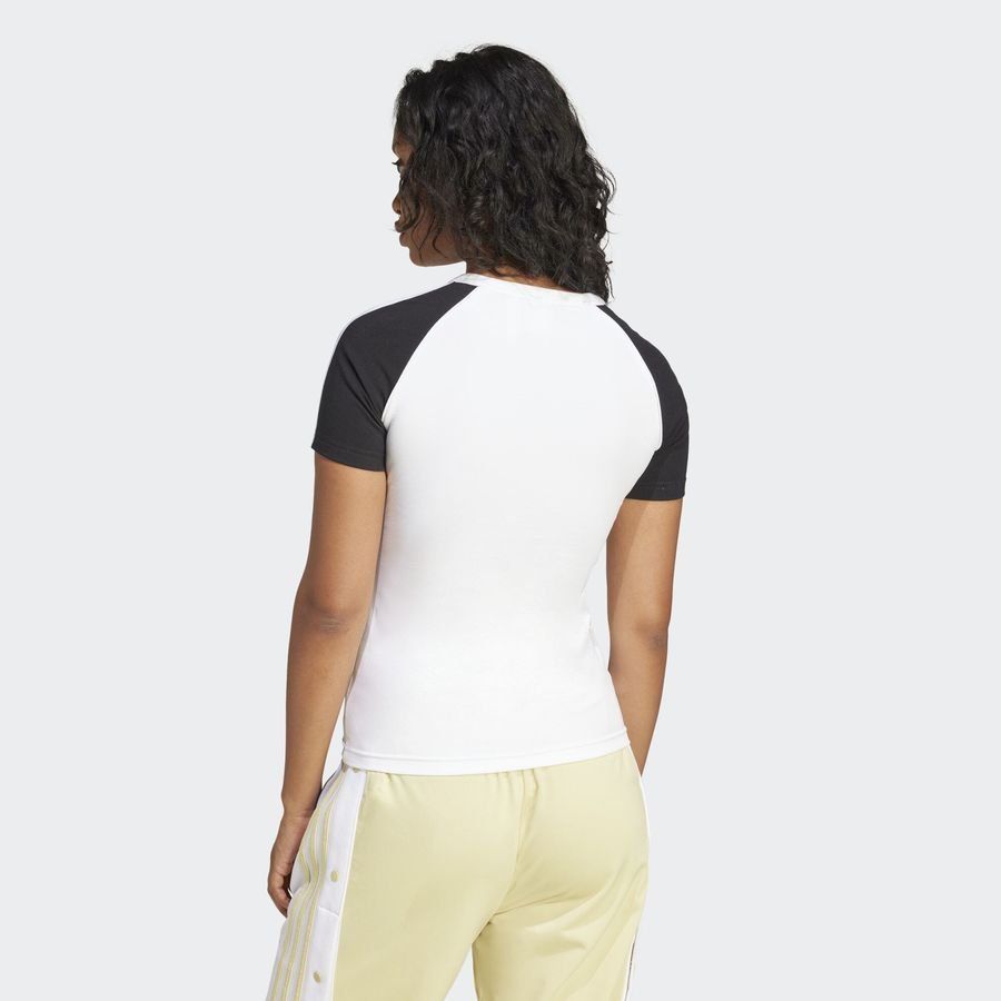 Adidas Original T-shirt slim manches raglan 3 bandes Adicolor