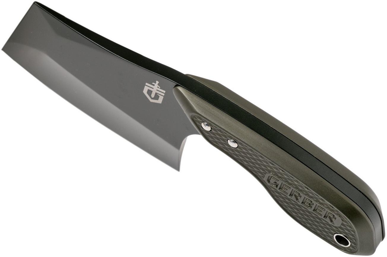 Gerber Tri-Tip Mini Cleaver Green Black 31-003728 vast mes