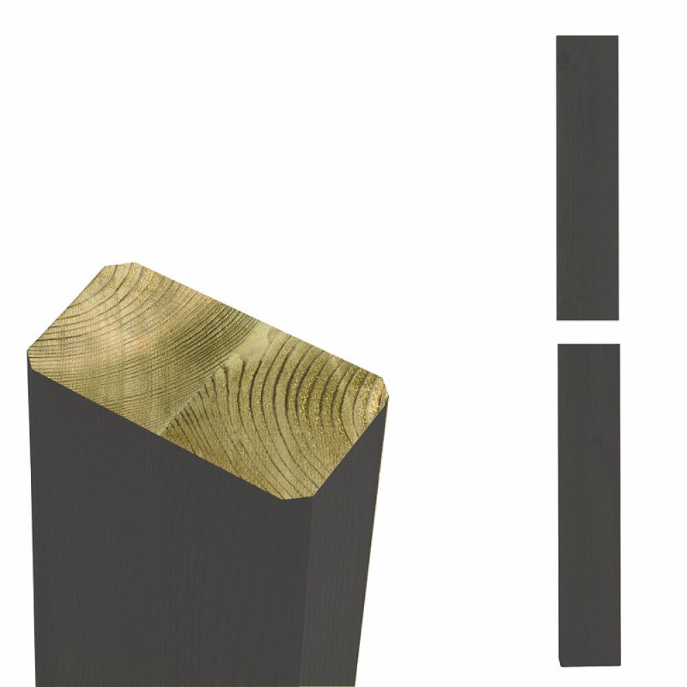 LIMTRESTOLPE PLUS TRYKKIMPREGNERT GRÅ 4,5X9X238MM
