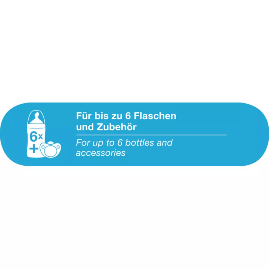 NUK Dampfsterilisator Vario Express inkl. First Choice⁺ Flasche, 300 ml