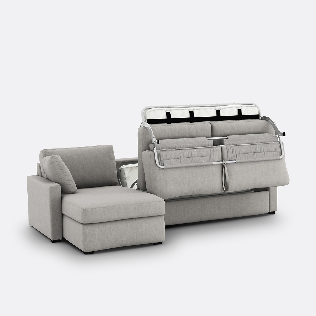 LA REDOUTE INTERIEURS<br>Sofá-cama de canto premium em algodão/espuma, Timor