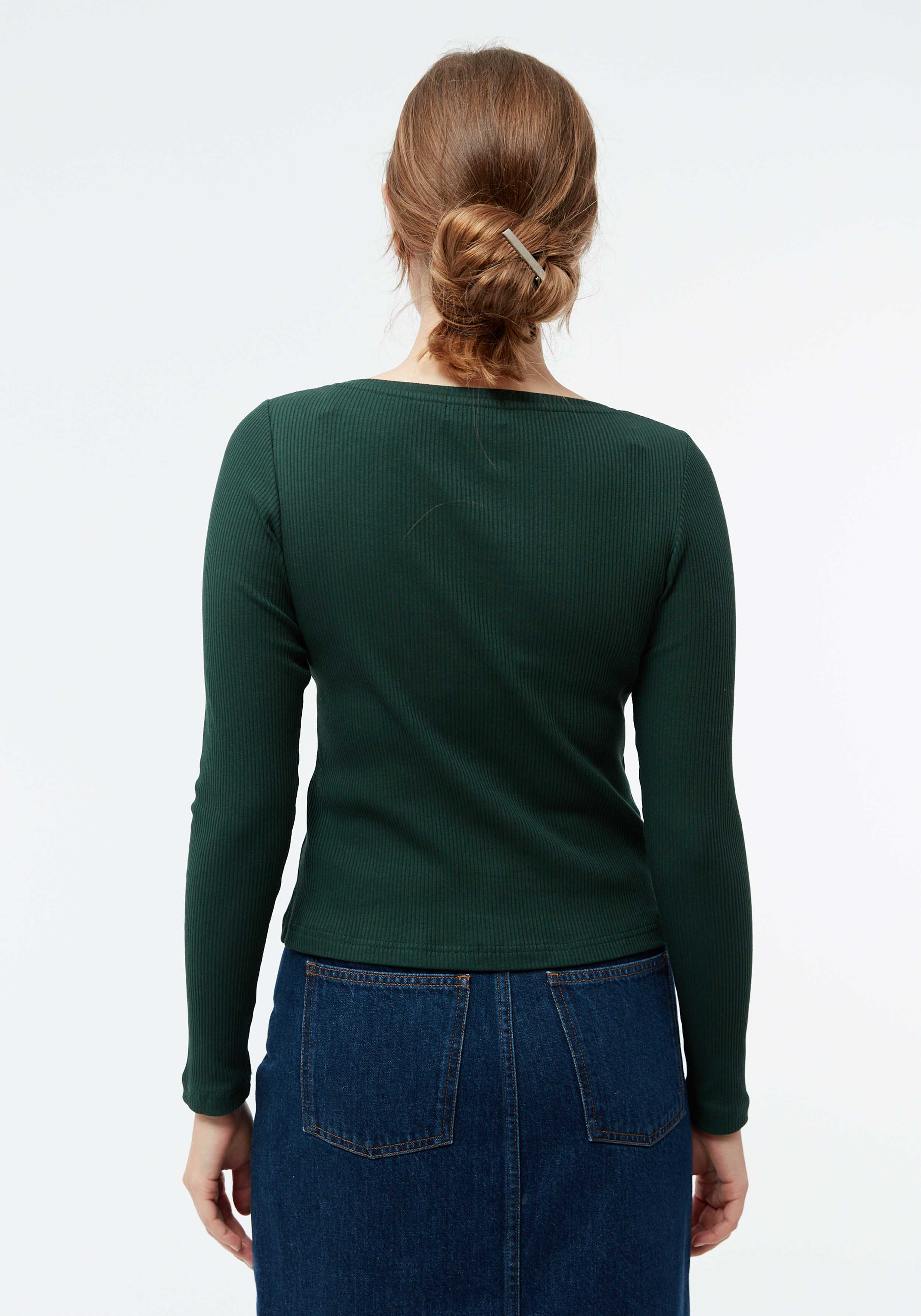 Givn Berlin Longsleeve Rib GBRosa Bottle Green