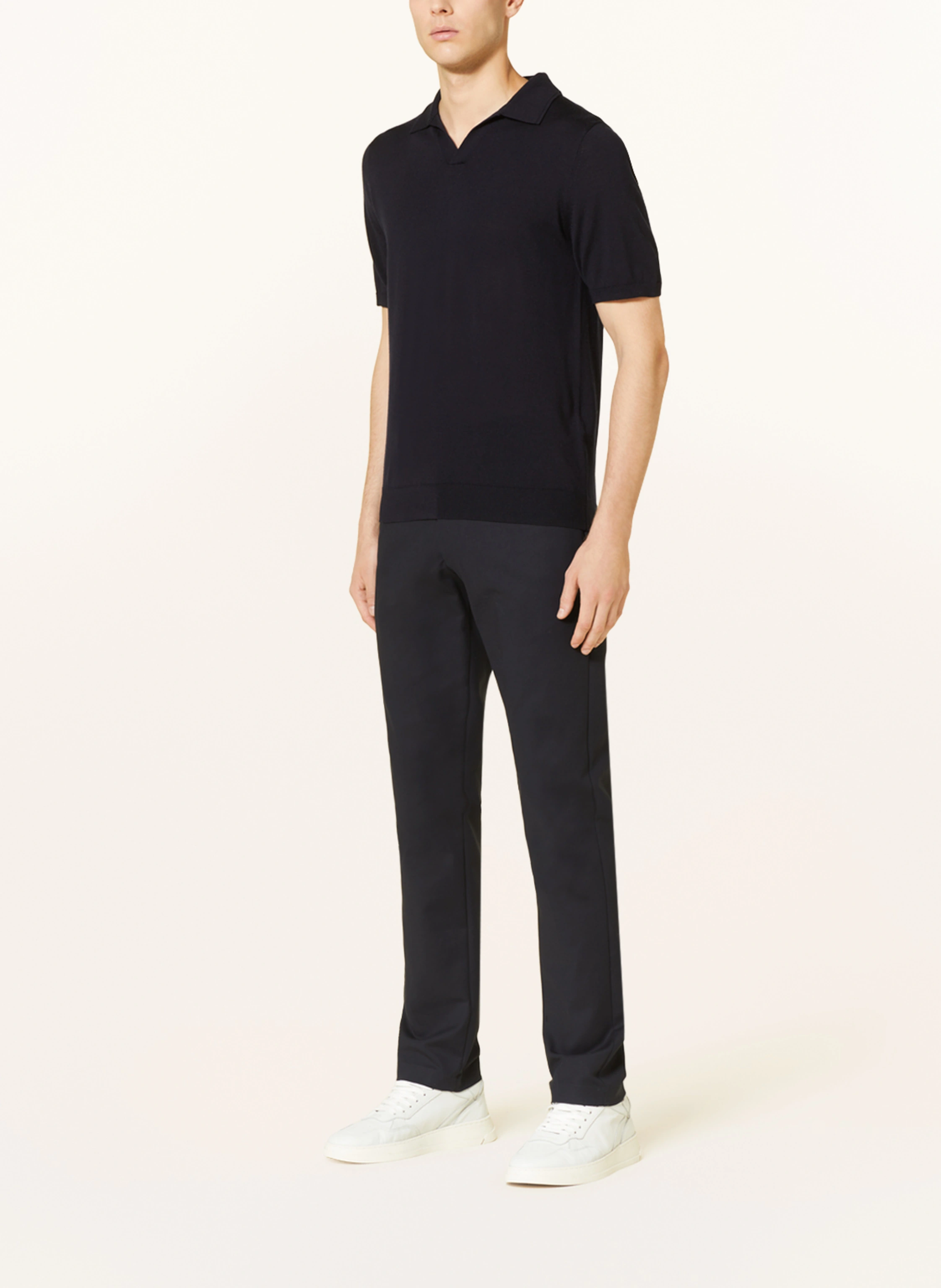 REISS Strick-Poloshirt DUCHIE aus Merinowolle